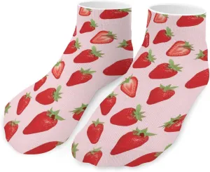 Strawberry Unisex Ankle Socks Athletic Low Cut No Show Sock Breathable Stocking