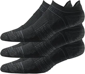 Strideline Basic Low Cut Socks | Quad-Ply Yarn Padding, Direct Compression and Zoned Cushioning - Low Cut 3 Pack
