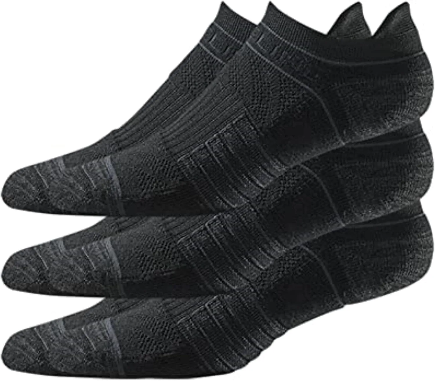 Strideline Basic Low Cut Socks | Quad-Ply Yarn Padding, Direct Compression and Zoned Cushioning - Low Cut 3 Pack