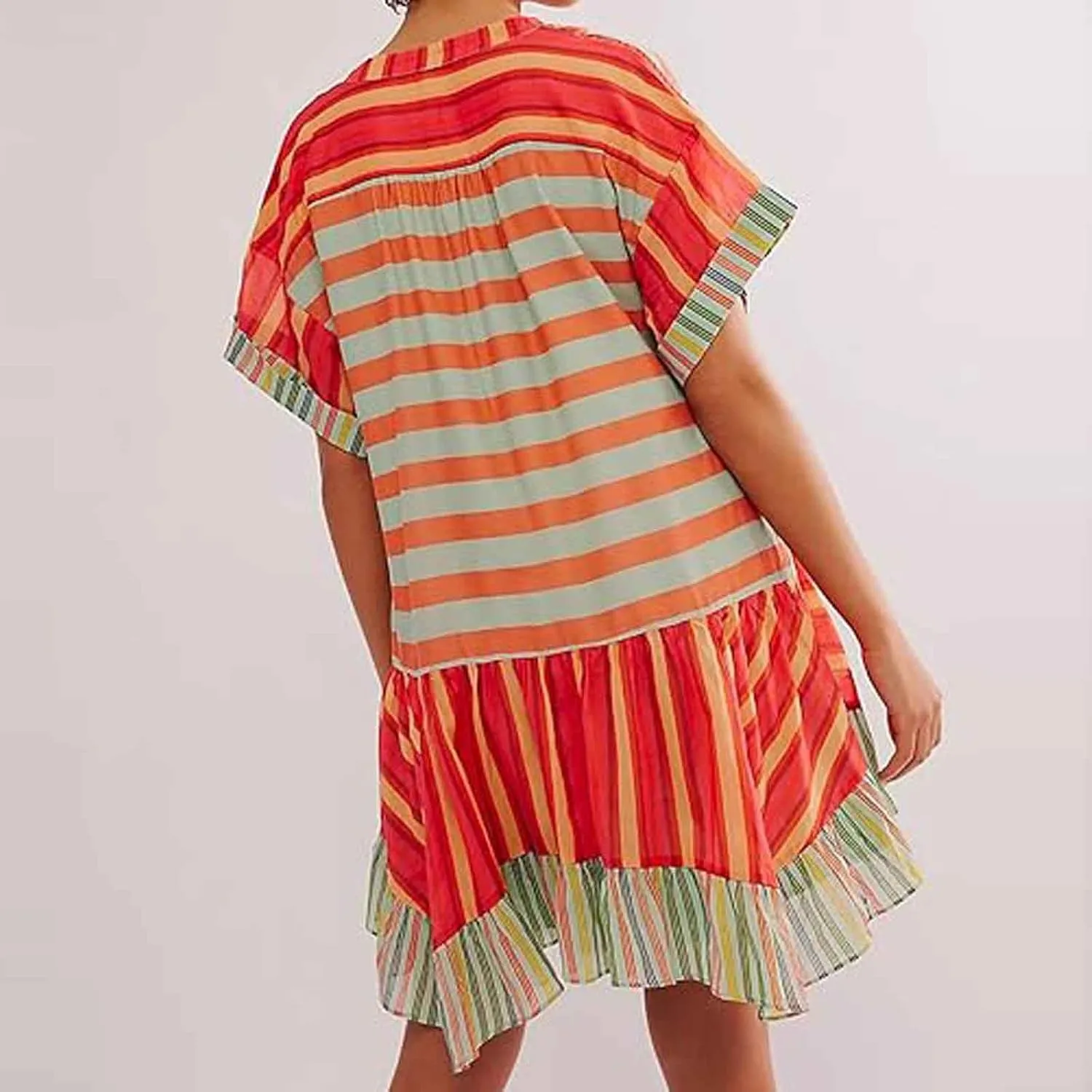 Summer Dresses for Women Hot Short Mini Dress Babydoll Dress Boho Floral Flowy Y2k Mini Sundresses 2025