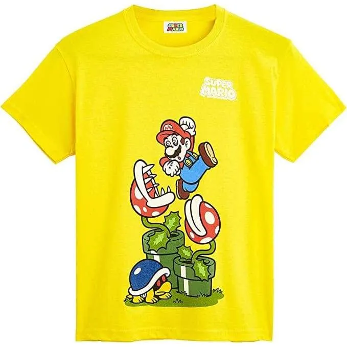Super Mario T Shirt - Short Sleeve T Shirts for Kids