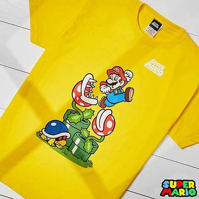 Super Mario T Shirt - Short Sleeve T Shirts for Kids