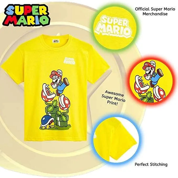 Super Mario T Shirt - Short Sleeve T Shirts for Kids