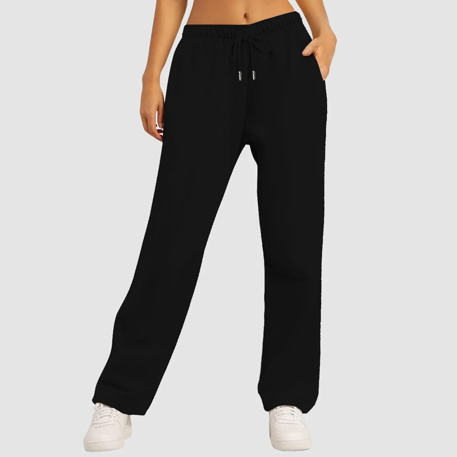 Sweatpants for Women Casual Wide Leg Pants Jogging Yoga Pants Pajama Lounge Pants Fall Warm Fleece Pants