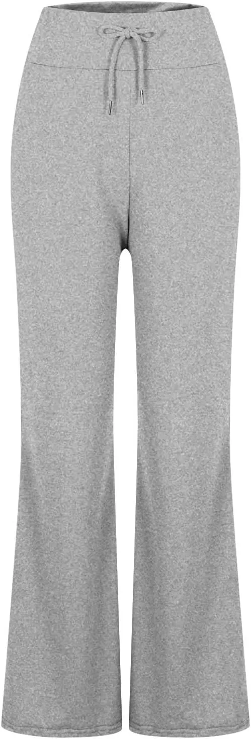 Sweatpants for Women Drawstring High Waisted Straight Leg Athletic Open Bottom Pants 2024 Sports Causal Trousers