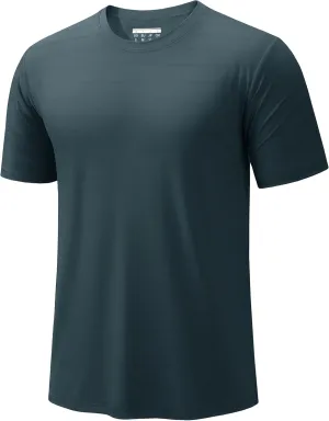 TACVASEN Men's Lightweight Athletic T-Shirts Quick Dry Workout Gym Tops Short Sleeve Running Tee Shirt Performance Activewear