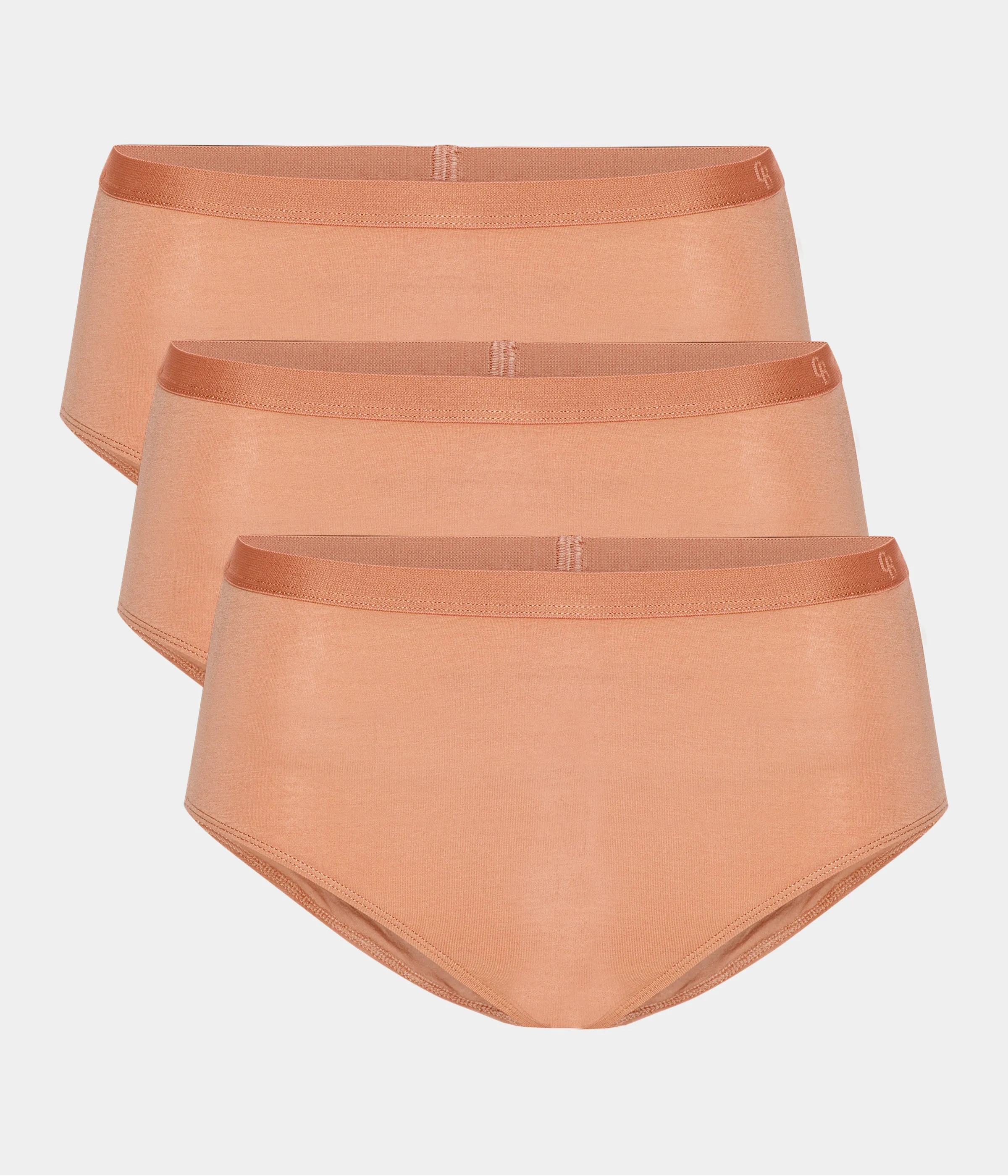 Tan bamboo full panties - 3 pack