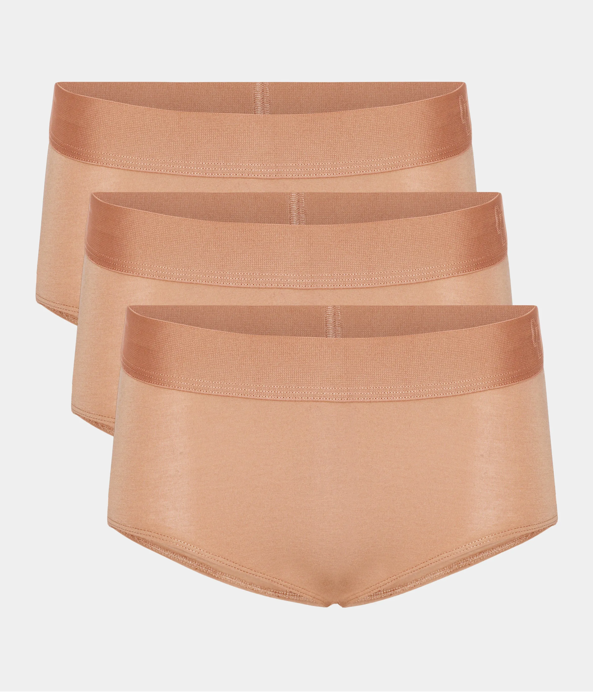 Tan bamboo hipster panties - 3 pack