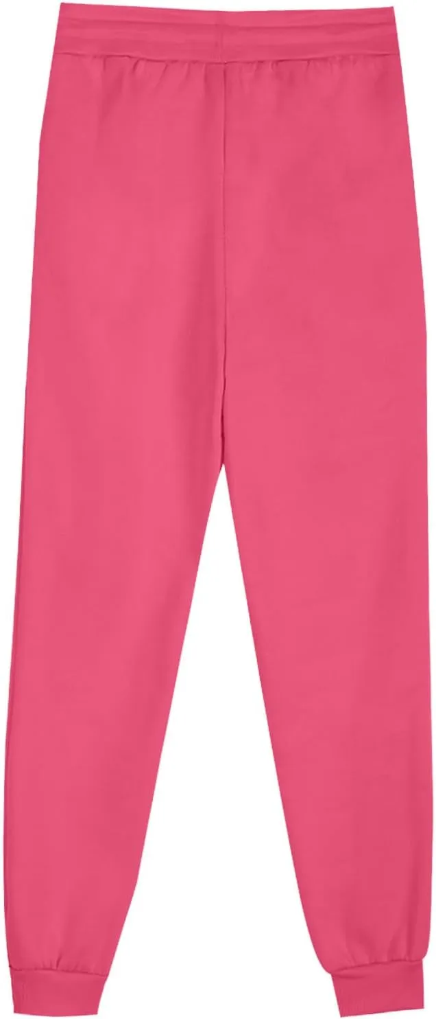 TANGNADE Fleece Lined Sweatpants Women Drawstring Joggers with Pockets High Waisted Thermal Winter Warm Pants