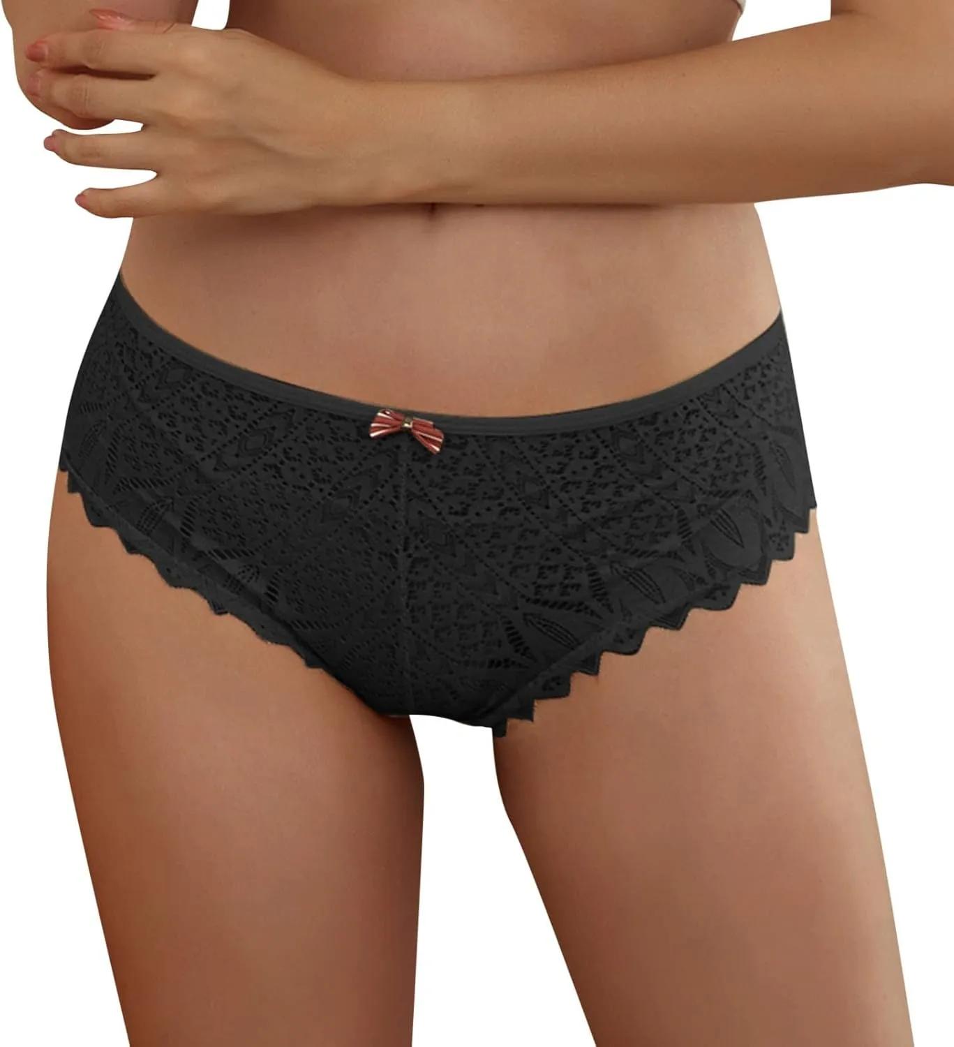 TANGNADE Women Panties Lace Sexy Naughty Panty Seamless Criss-Cross Lingerie High Rise Thongs Plus Size Underwear