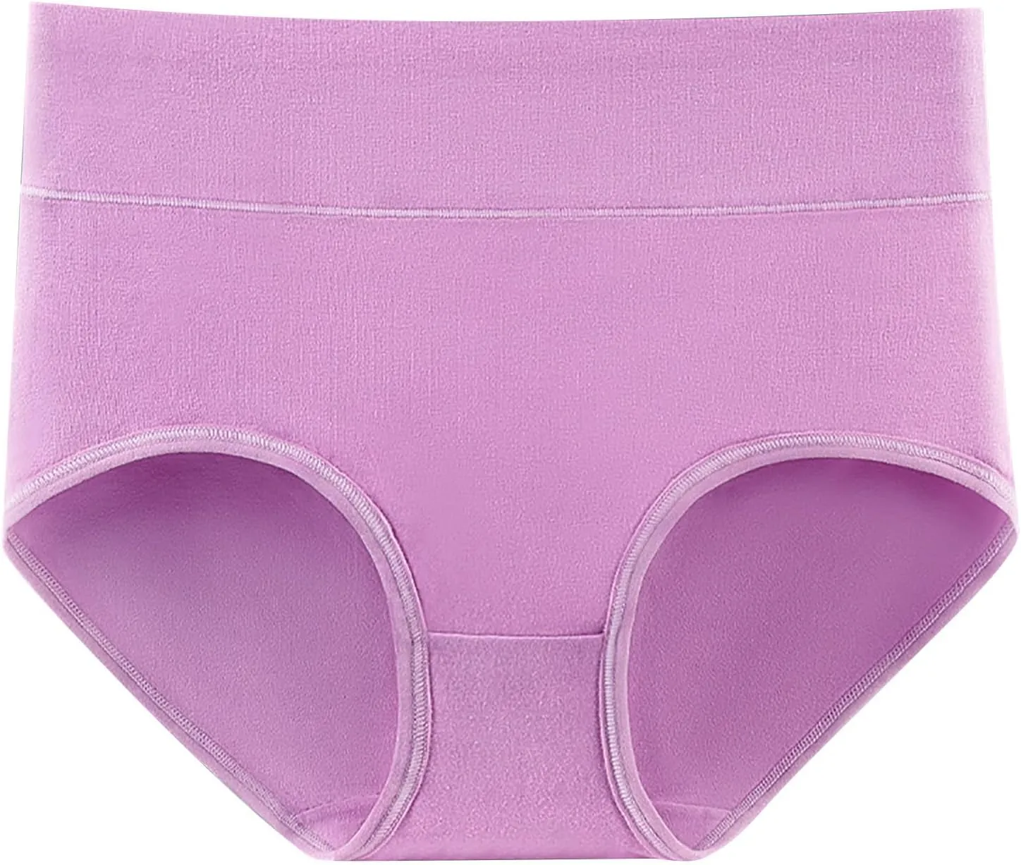 TANGNADE Women's High Waisted Seamless Underwear Full Coverage Brief Ladies No Show Panties Lingerie Plus Size