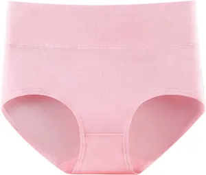 TANGNADE Women's High Waisted Seamless Underwear Full Coverage Brief Ladies No Show Panties Lingerie Plus Size