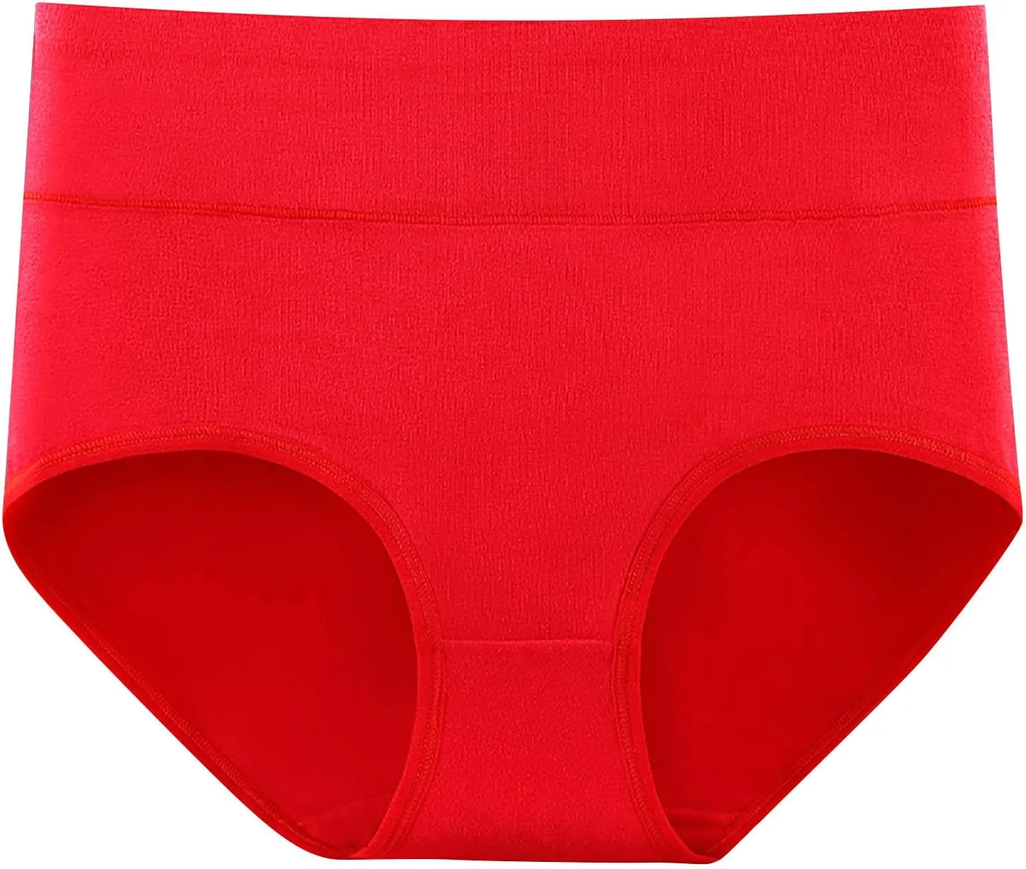 TANGNADE Women's High Waisted Seamless Underwear Full Coverage Brief Ladies No Show Panties Lingerie Plus Size