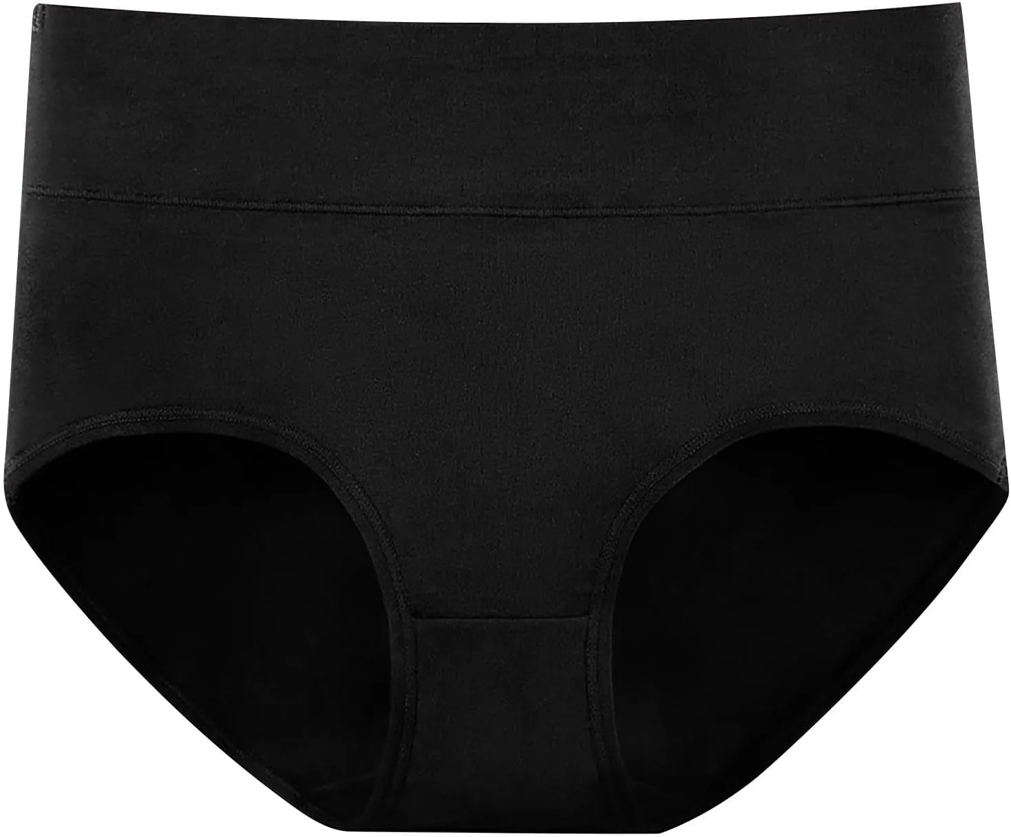 TANGNADE Women's High Waisted Seamless Underwear Full Coverage Brief Ladies No Show Panties Lingerie Plus Size