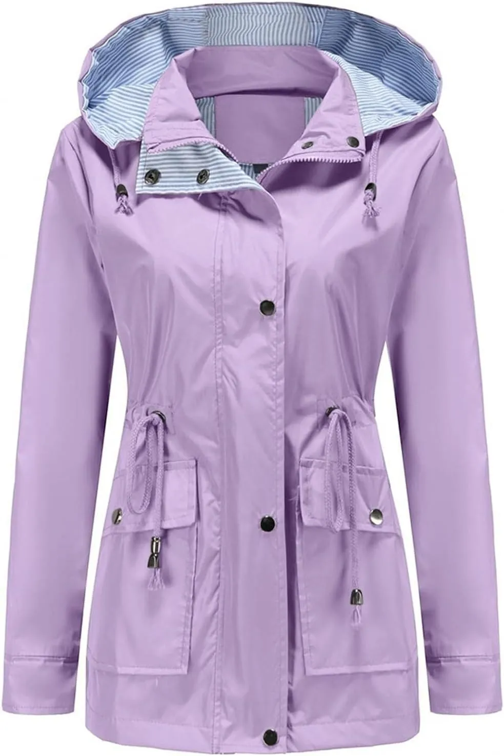 TARIENDY Women Rain Jacket Waterproof Outdoor Sportswear Casual Hiking Jacket Lightweight Travel Outerwear Hooded Raincoat