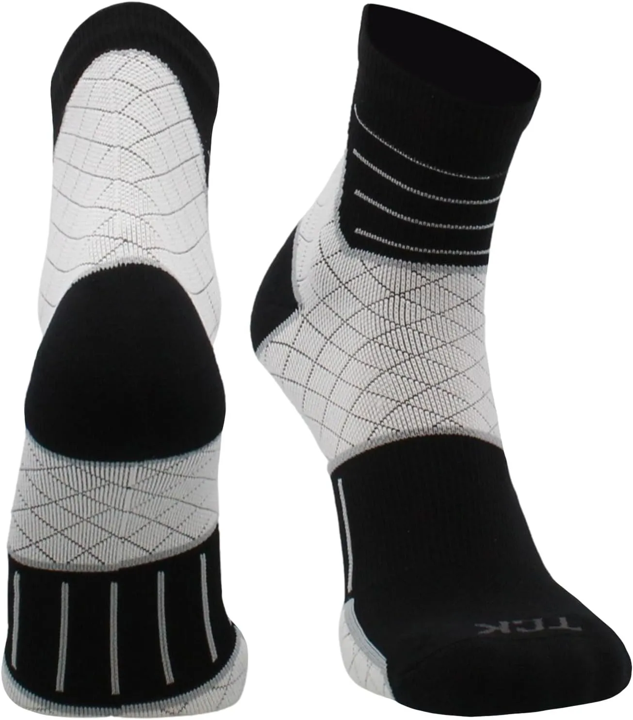 TCK Achilles Tendonitis Compression Socks For Women and Men, Low Crew 20-30mmHg Compression