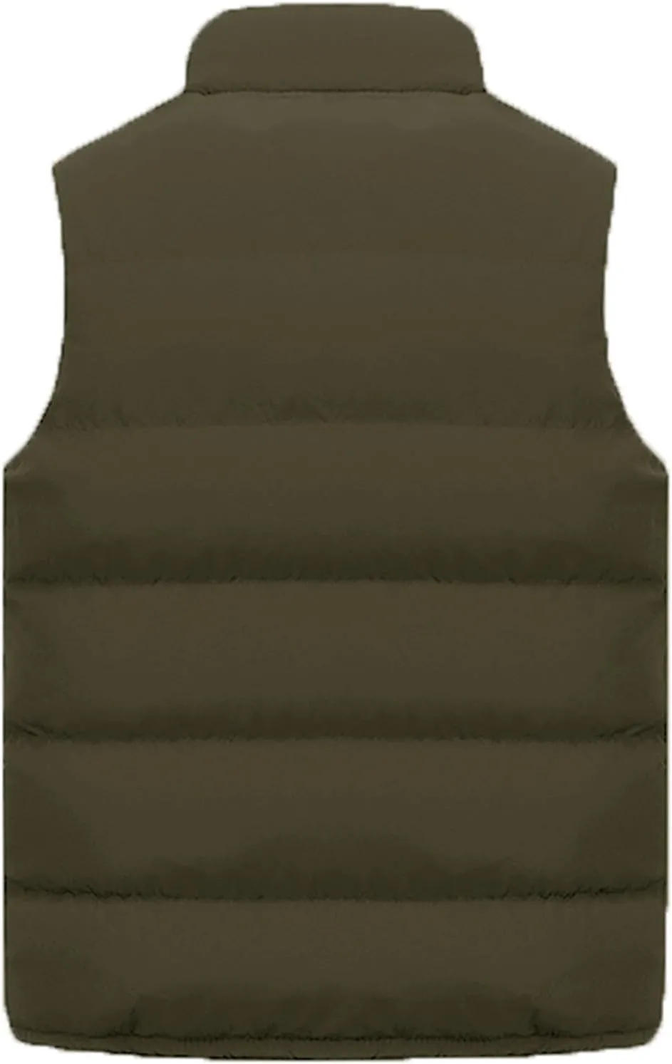 Thatrich Men's Puffer Vest Puffy Padded Vests Casual Sleeveless Jackets Warm Winter Gilet Full Zip Down Coat Outerwear Trendy