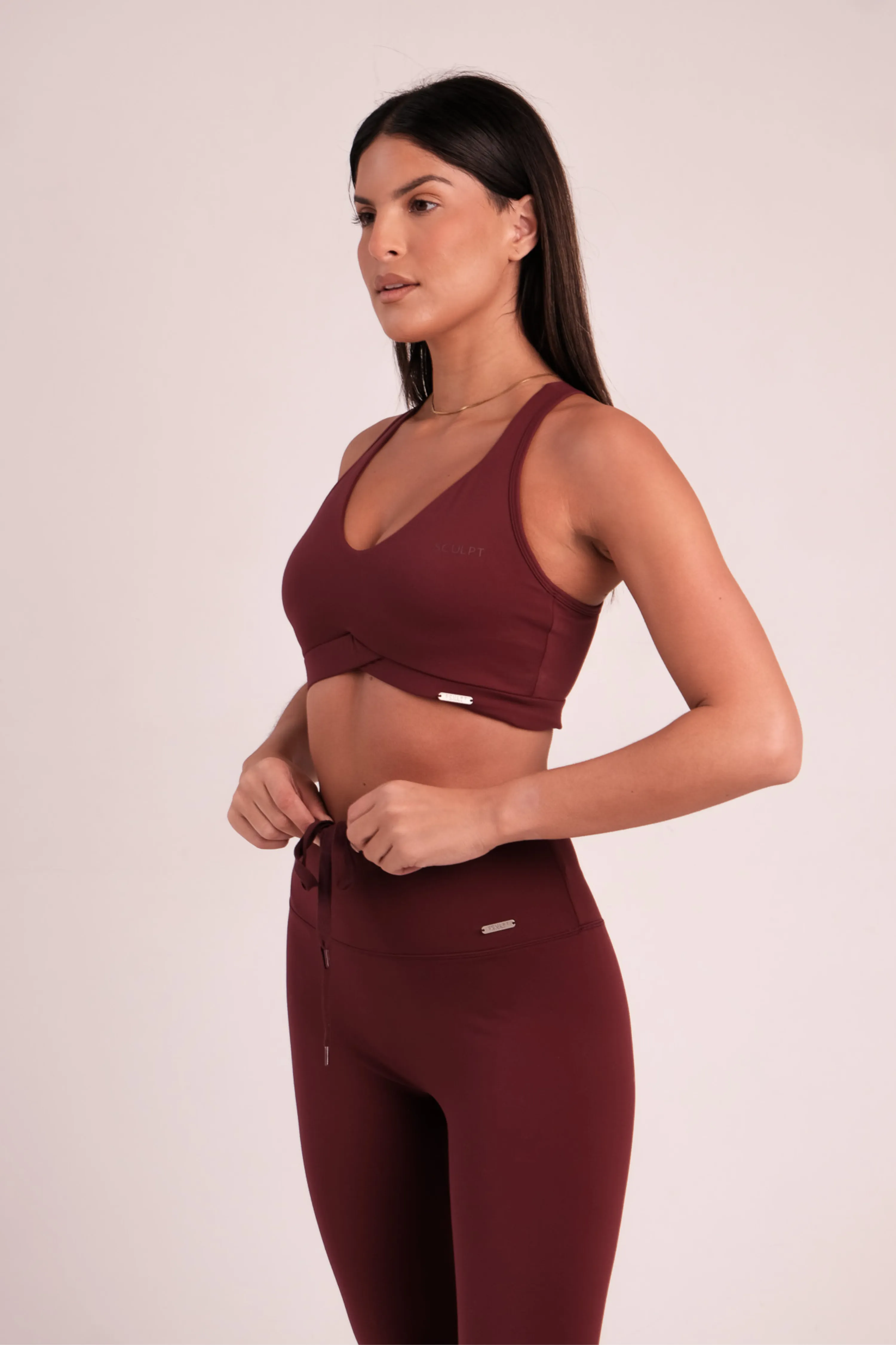 Tierra Sports Bra Wine