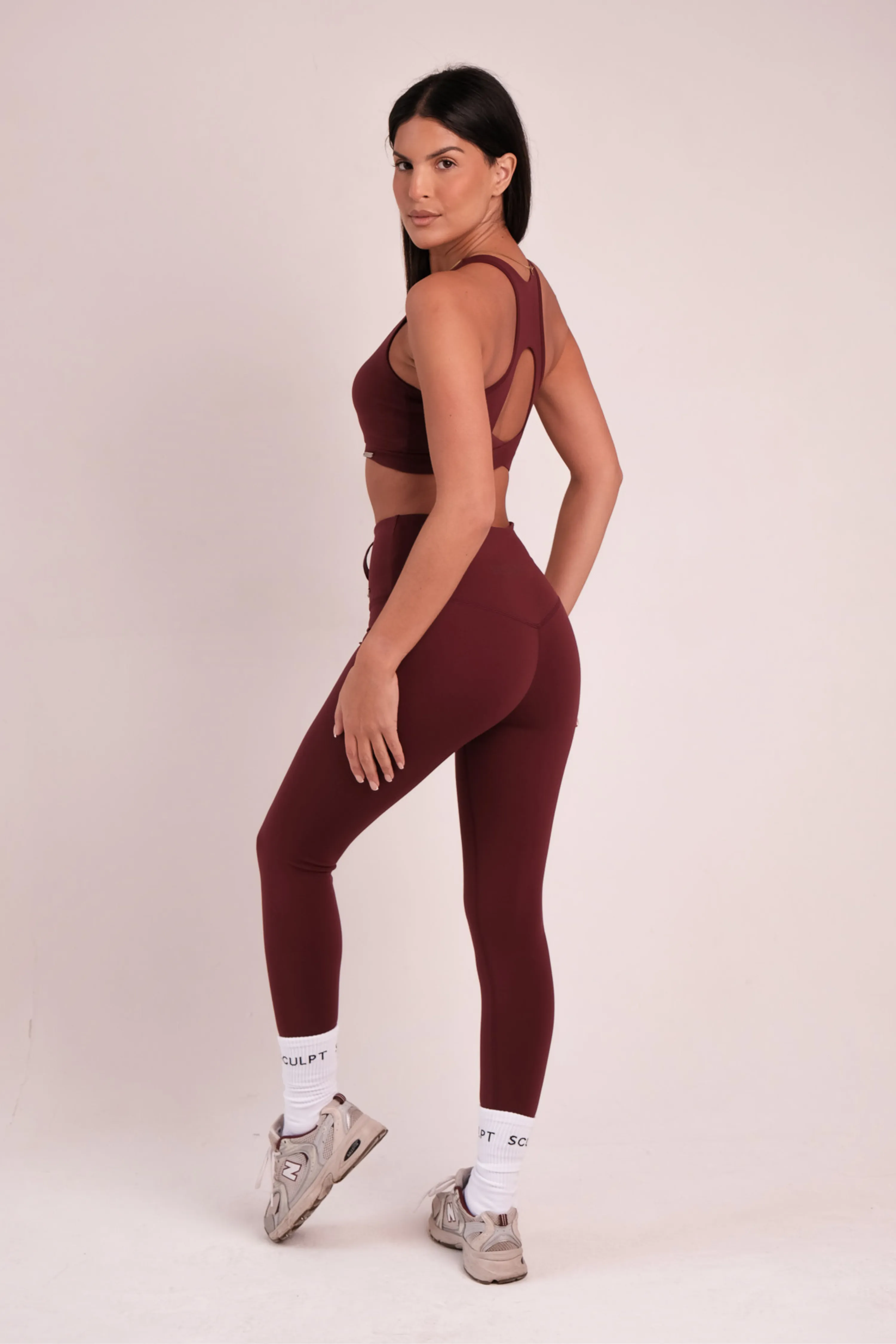 Tierra Sports Bra Wine