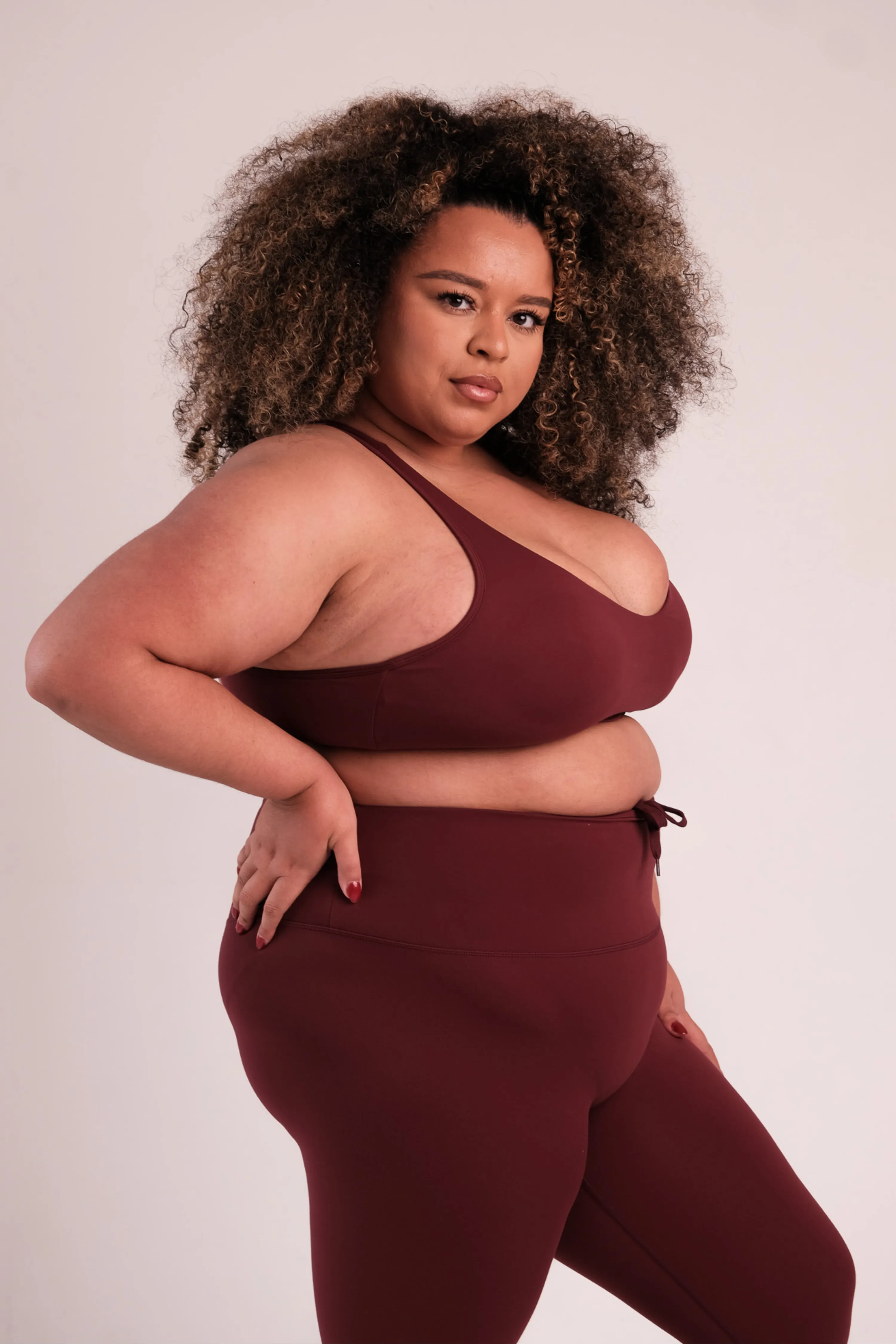 Tierra Sports Bra Wine