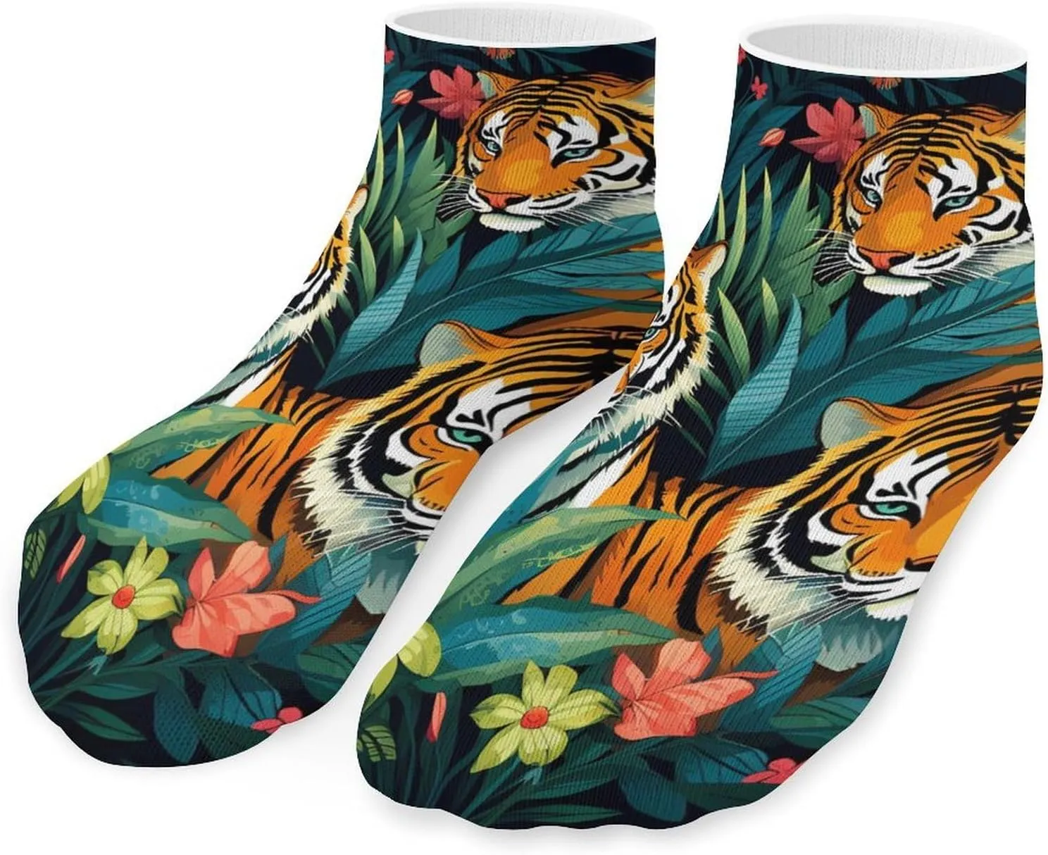 TIGERS Unisex Ankle Socks Athletic Low Cut No Show Sock Breathable Stocking