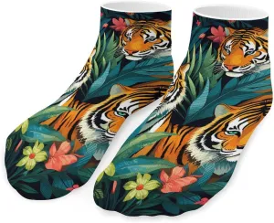 TIGERS Unisex Ankle Socks Athletic Low Cut No Show Sock Breathable Stocking