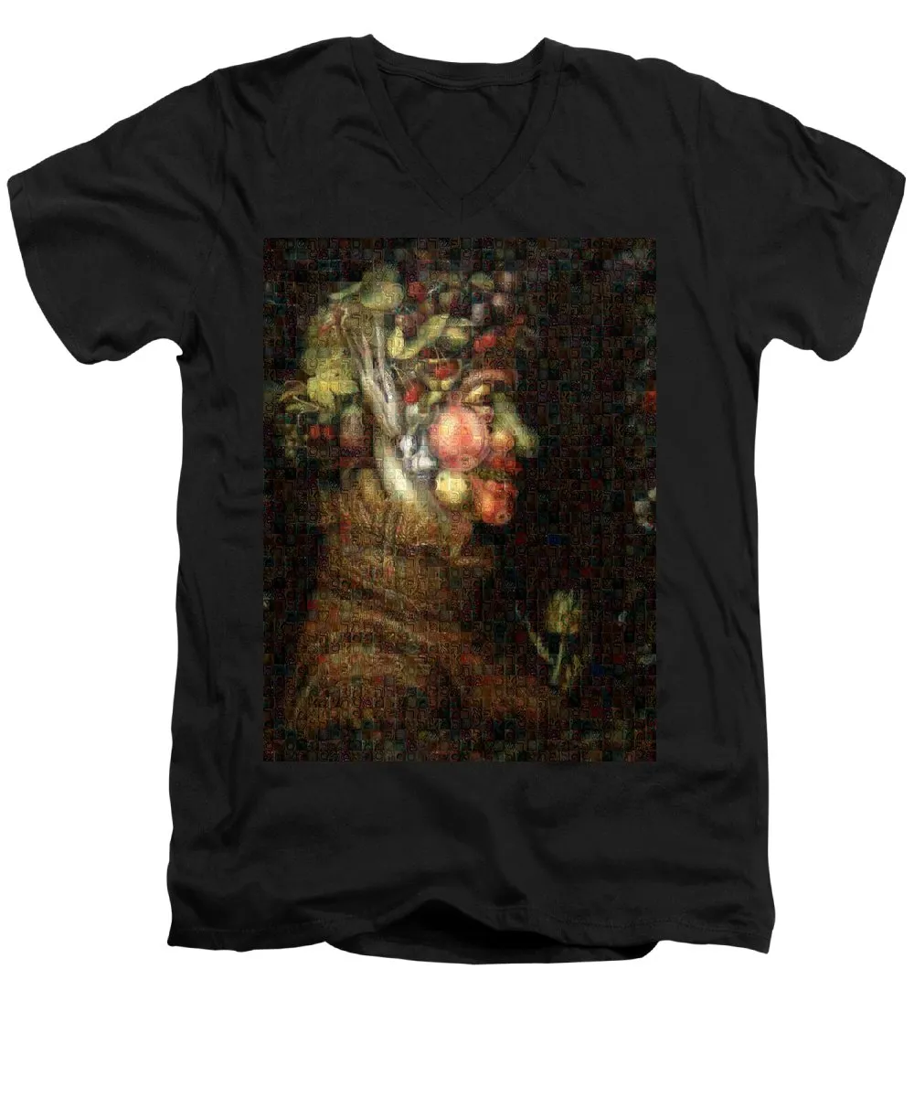 Tribute to Arcimboldo - 2 - Men's V-Neck T-Shirt