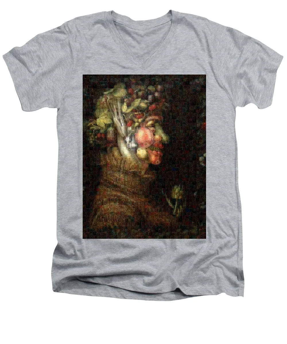 Tribute to Arcimboldo - 2 - Men's V-Neck T-Shirt