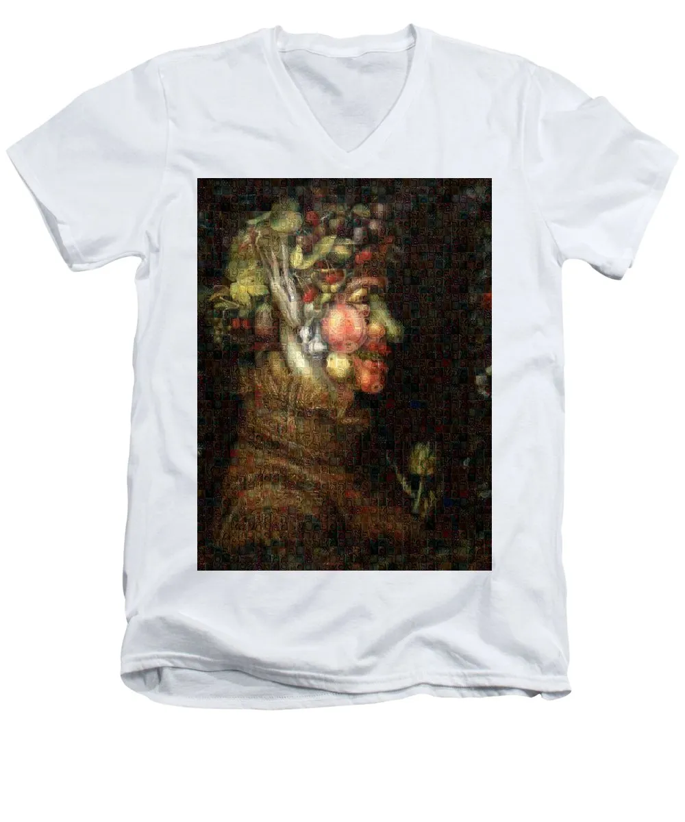 Tribute to Arcimboldo - 2 - Men's V-Neck T-Shirt
