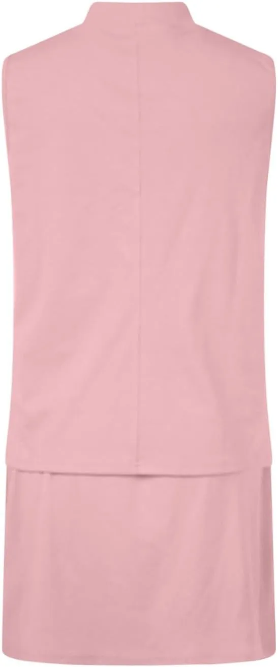 Two Piece Skirt Set for Women Sweatsuits Tennis Outfits Trendy Casual Mock Neck Sleeveless Top Elastic Short Skorts
