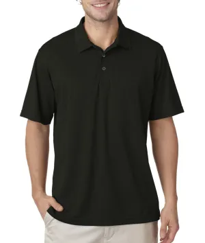 ultraclub men's cool & dry mesh pique polo - black (6xl)