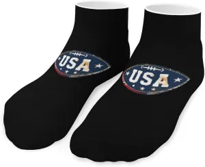 U.S. Football Unisex Ankle Socks Athletic Low Cut No Show Sock Breathable Stocking