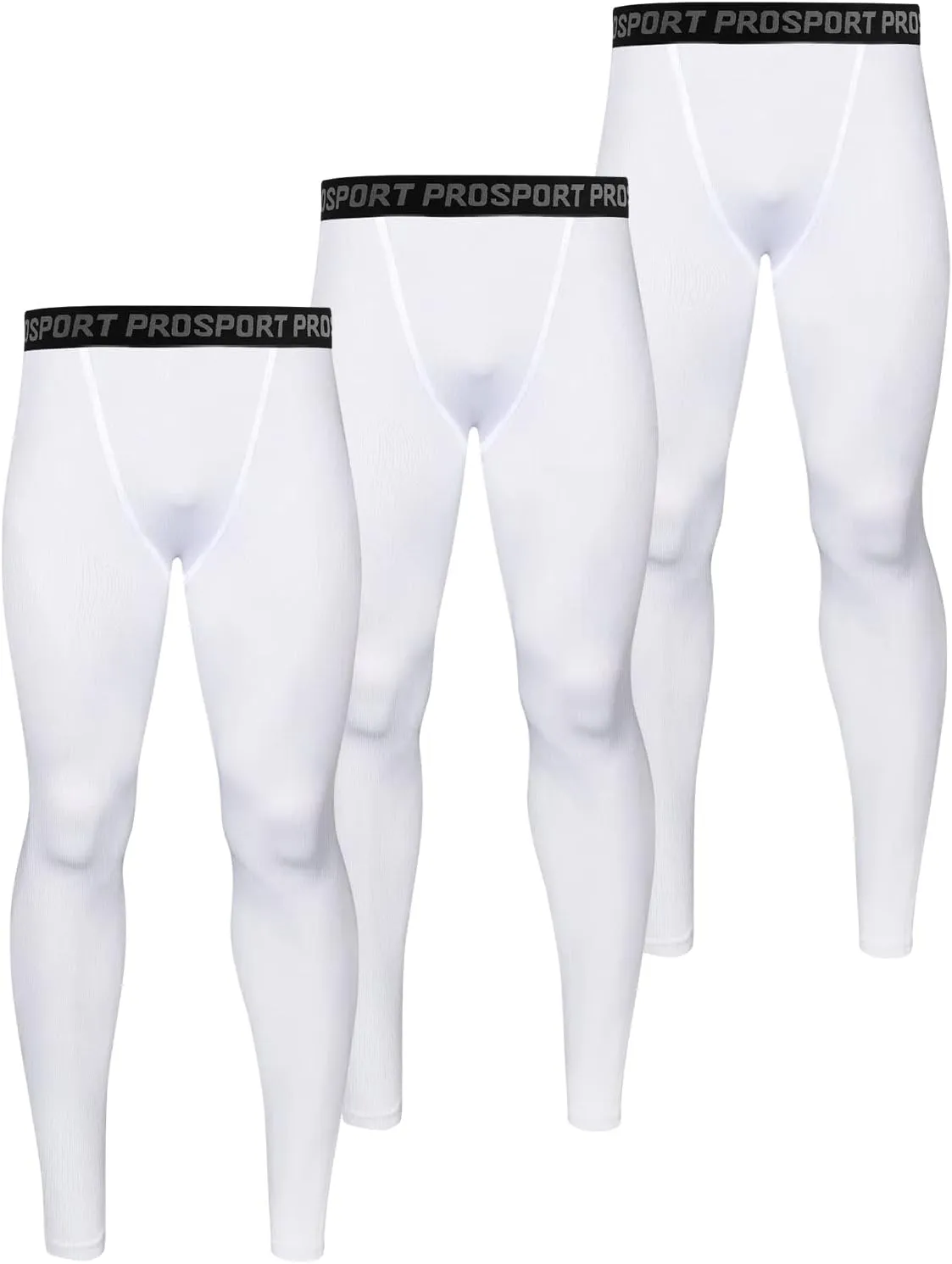 Valcatch 3 Pack Mens Running Leggings Compression Pants Tights Sports Baselayer Athletic Workout Activewear