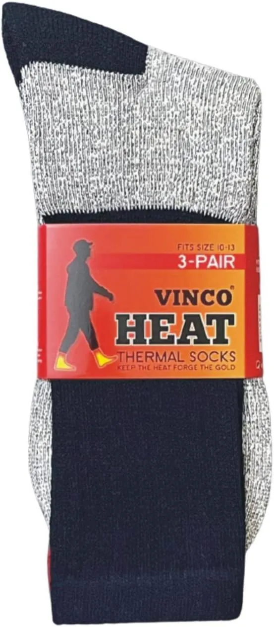Vinco Thermal Socks 6 & 12 Pairs Insulated for cold weather Premium Comfortable Warm Winter Socks
