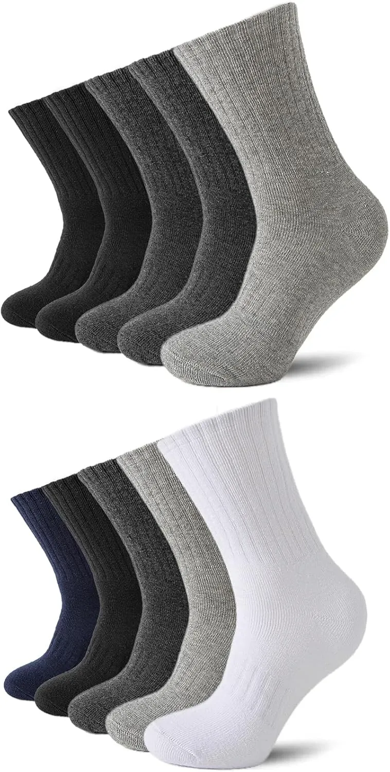 VoJoPi 10 Pairs Mens Wool Socks Thermal and Warm Hiking Socks