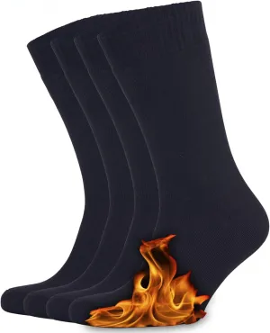 Warm Thermal Winter Socks for Men, 2 pairs Insulated Cold Weather Thick Breathable Socks, Shoe Size: 8-12
