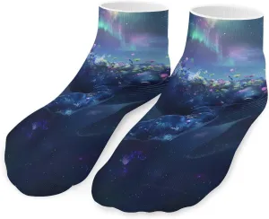 Whale Ankle Socks Breathable Low Cut Sports Socks Casual No Show Sock for Women Men