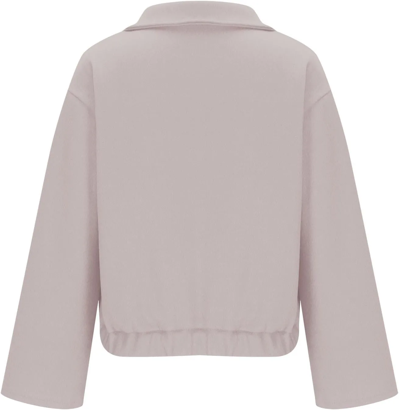 Winter Coats for Women 2024 Fashion Elegant Lapel Collar Cropped Peacoat Fall Warm Woolen Trench Coat Outerwear
