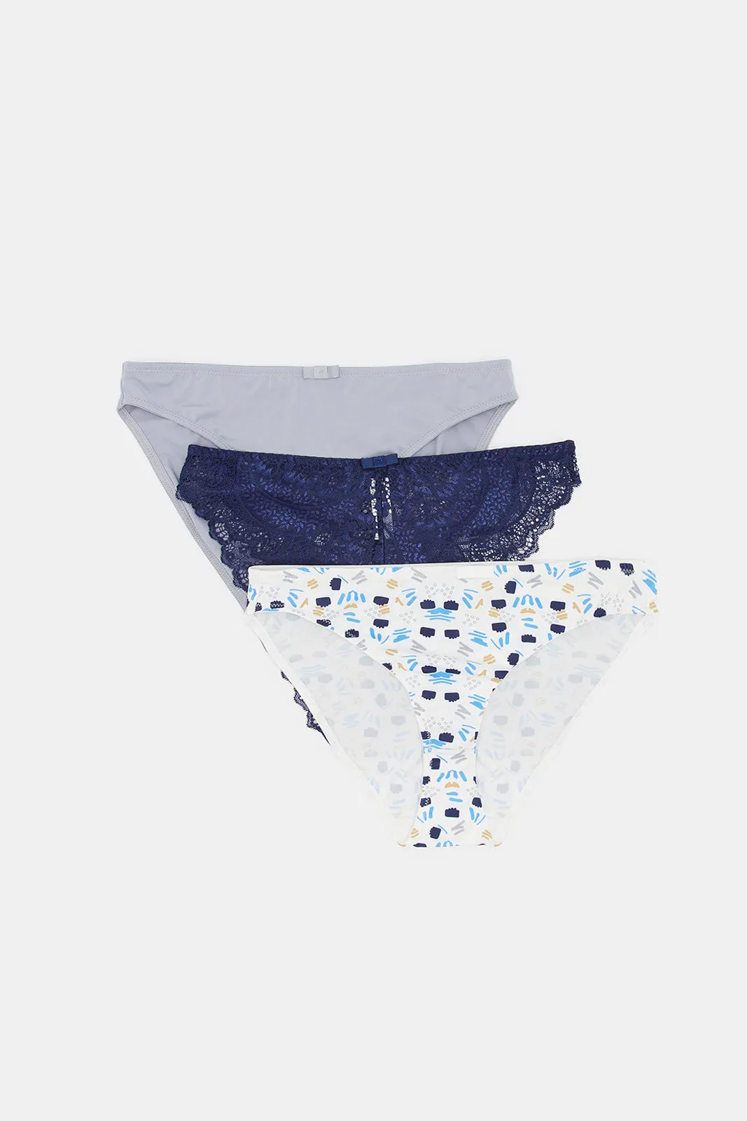 Women Assorted Hi-Leg Brief Set (Pack of 3)