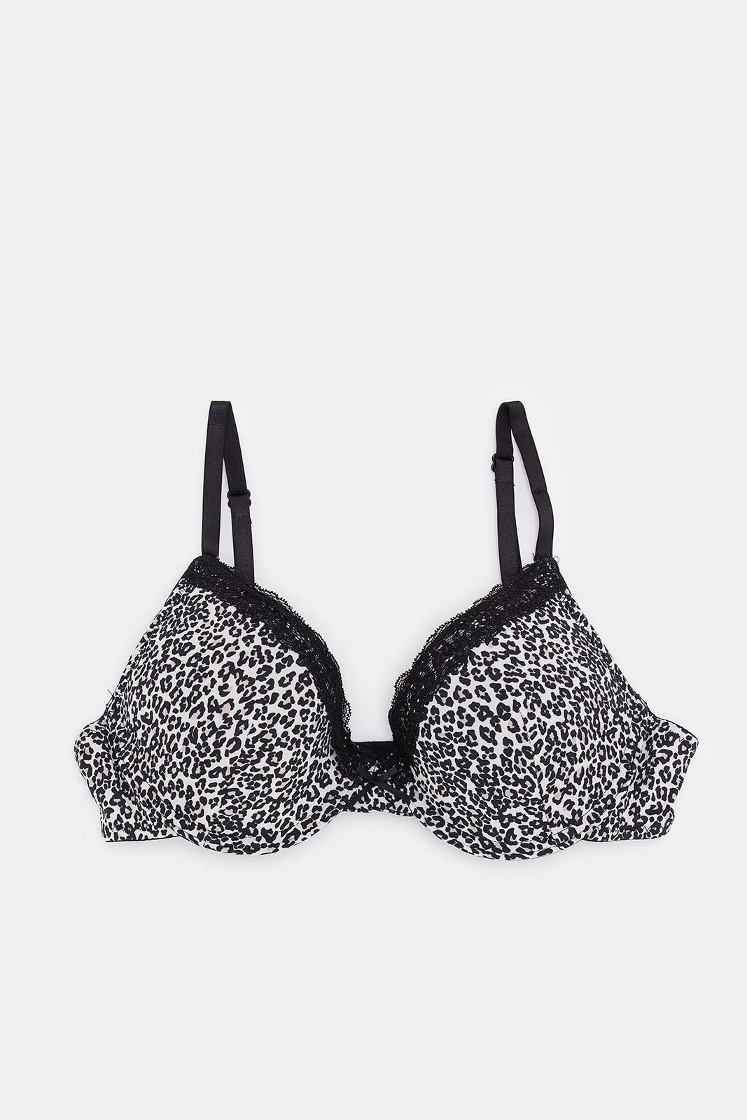 Women Assorted Printed Plunge Bras (Pack Of 2)