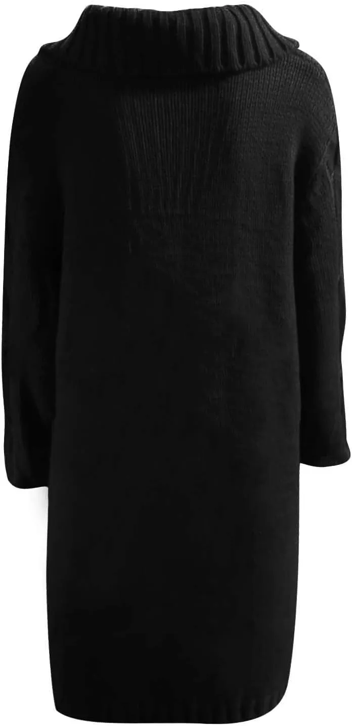 Women Chunky Knit Sweater Coats with Pockets Open Front Cardigan Sweaters Plus Size Long Overcoat Solid Winter Jacket