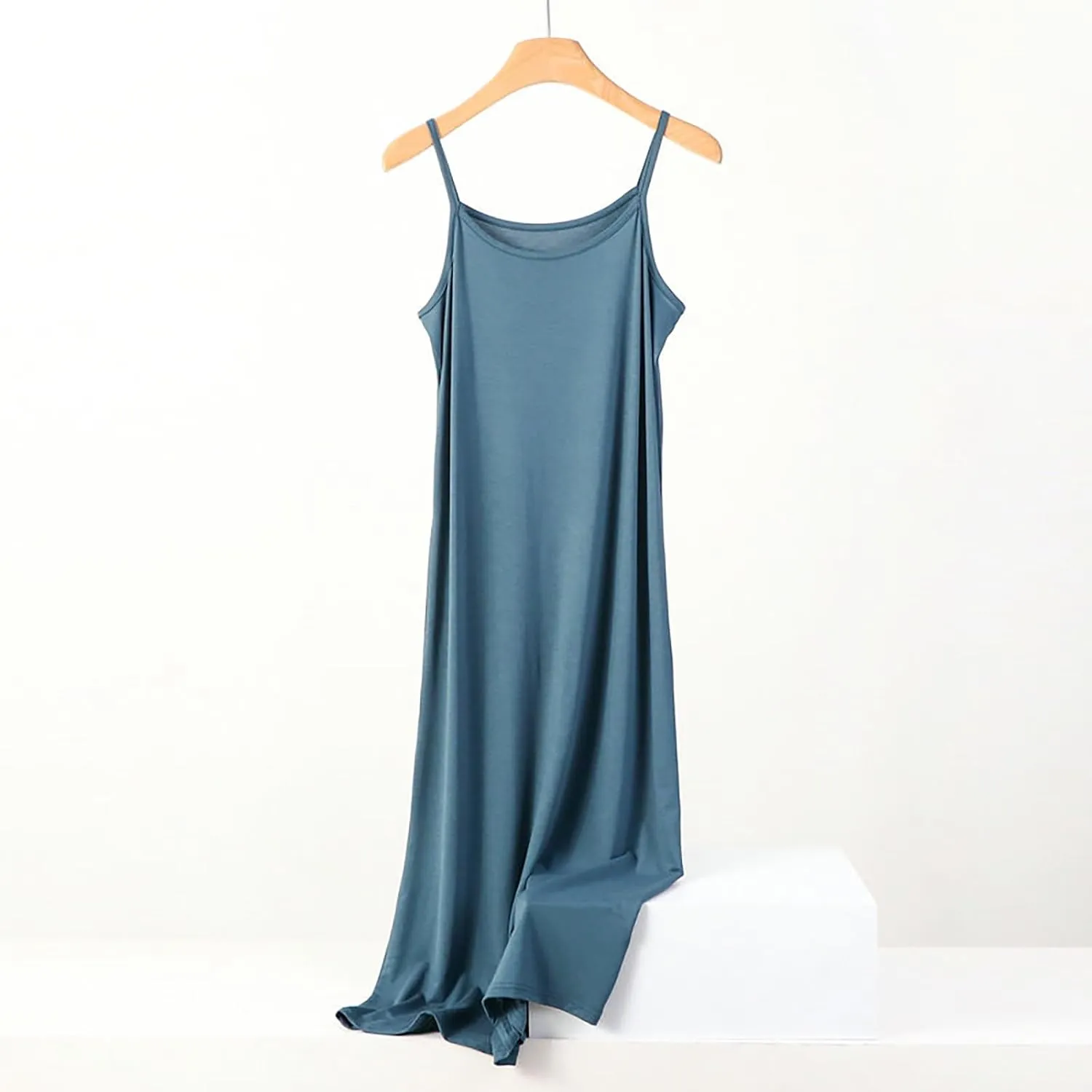 Women Full Slips Sexy Soft Slip Dress for Under Dress Spaghetti Strap Cami Slip Chemises V Neck Negligee Plus Size