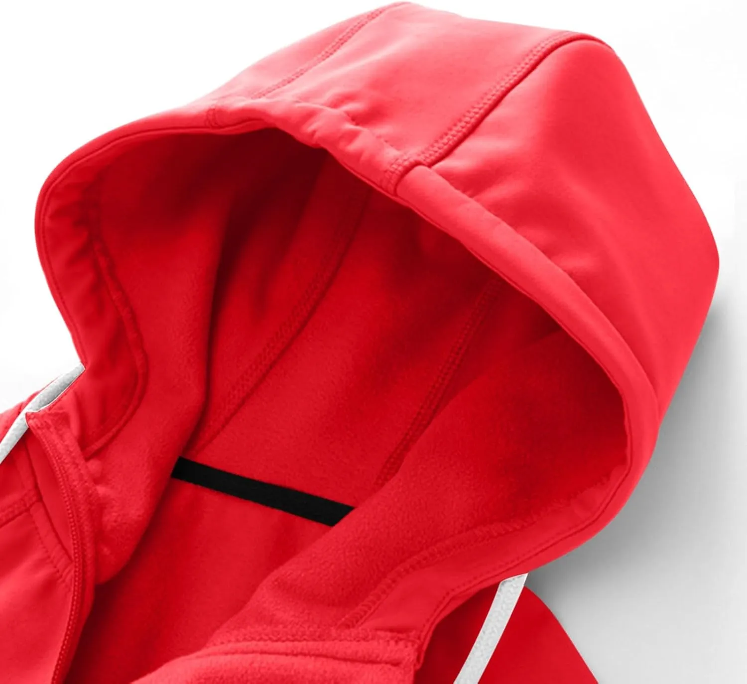 Women Full Zip Mock Neck Hooded Raincoat, Lightweight Drawstring Waterproof Windbreaker Outdoor Travel Casual Jackets