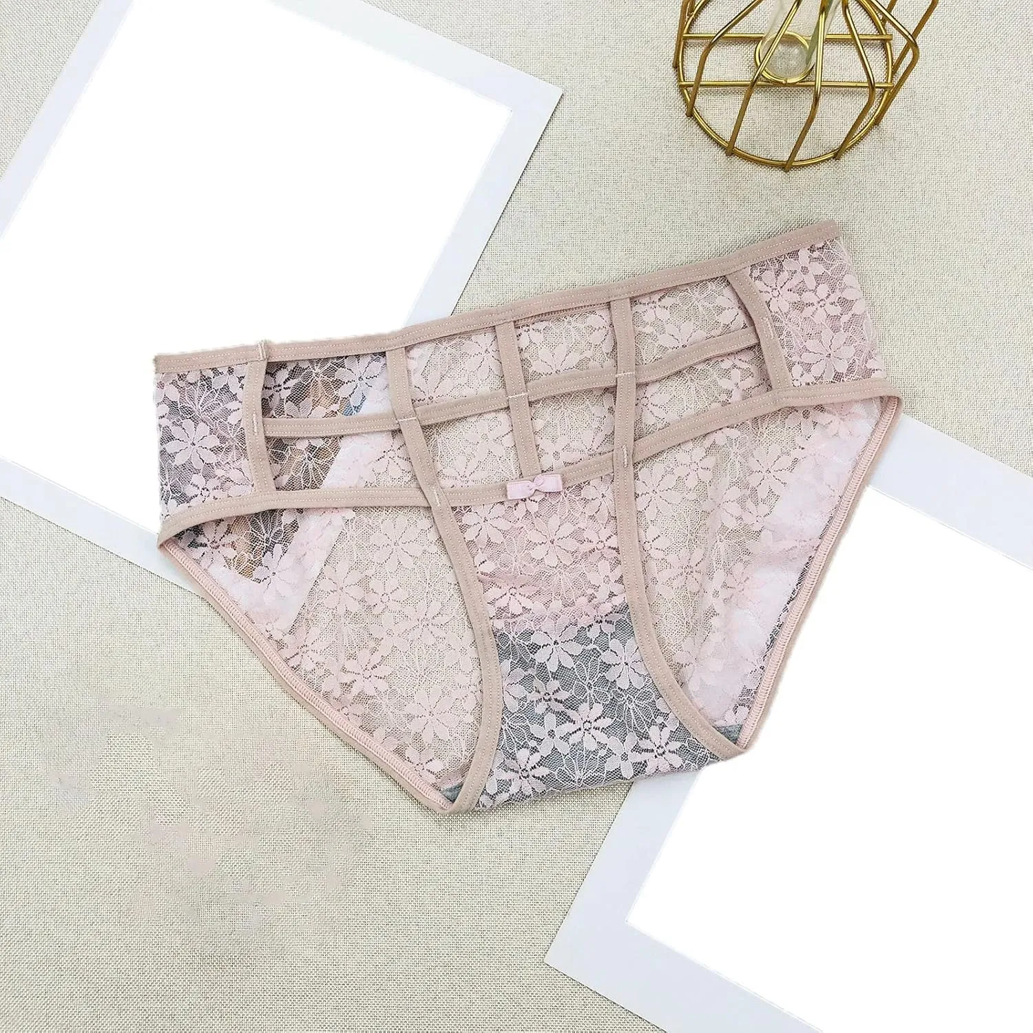 Women Lace Underwear Sexy Breathable Hipster Panties Stretch Seamless Bikini Briefs Athletic Underwear Women