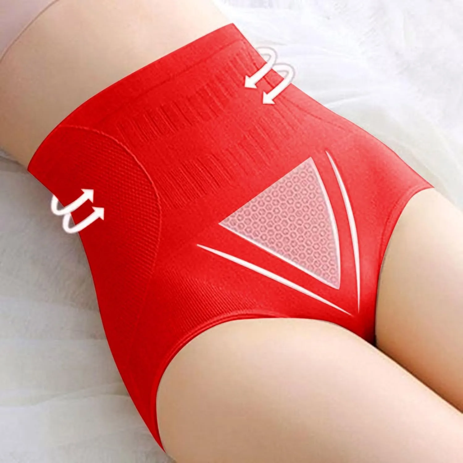 Women Underwear High Waist Panties Full Coverage Briefs Soft Strech Breathable Womens Briefs