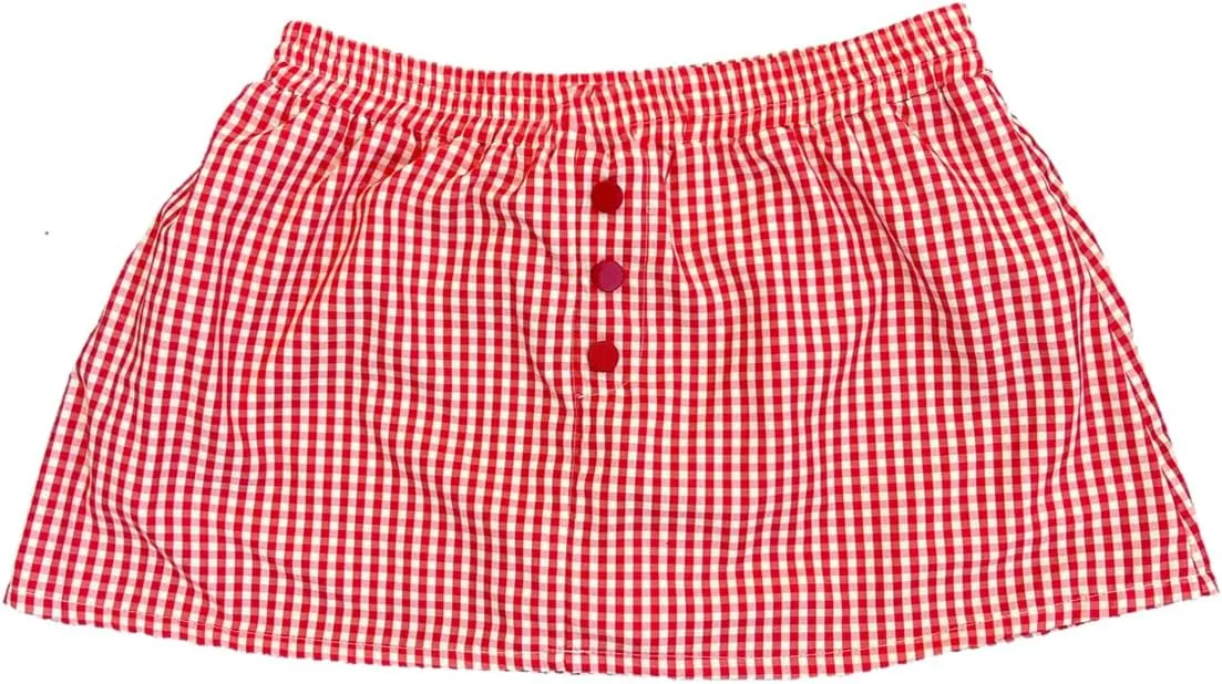 Women Y2k Gingham Mini Skirts Ruffles Plaid Print Low Rise Skirts Sexy Leopard Print Pleated Skirts Streetwear