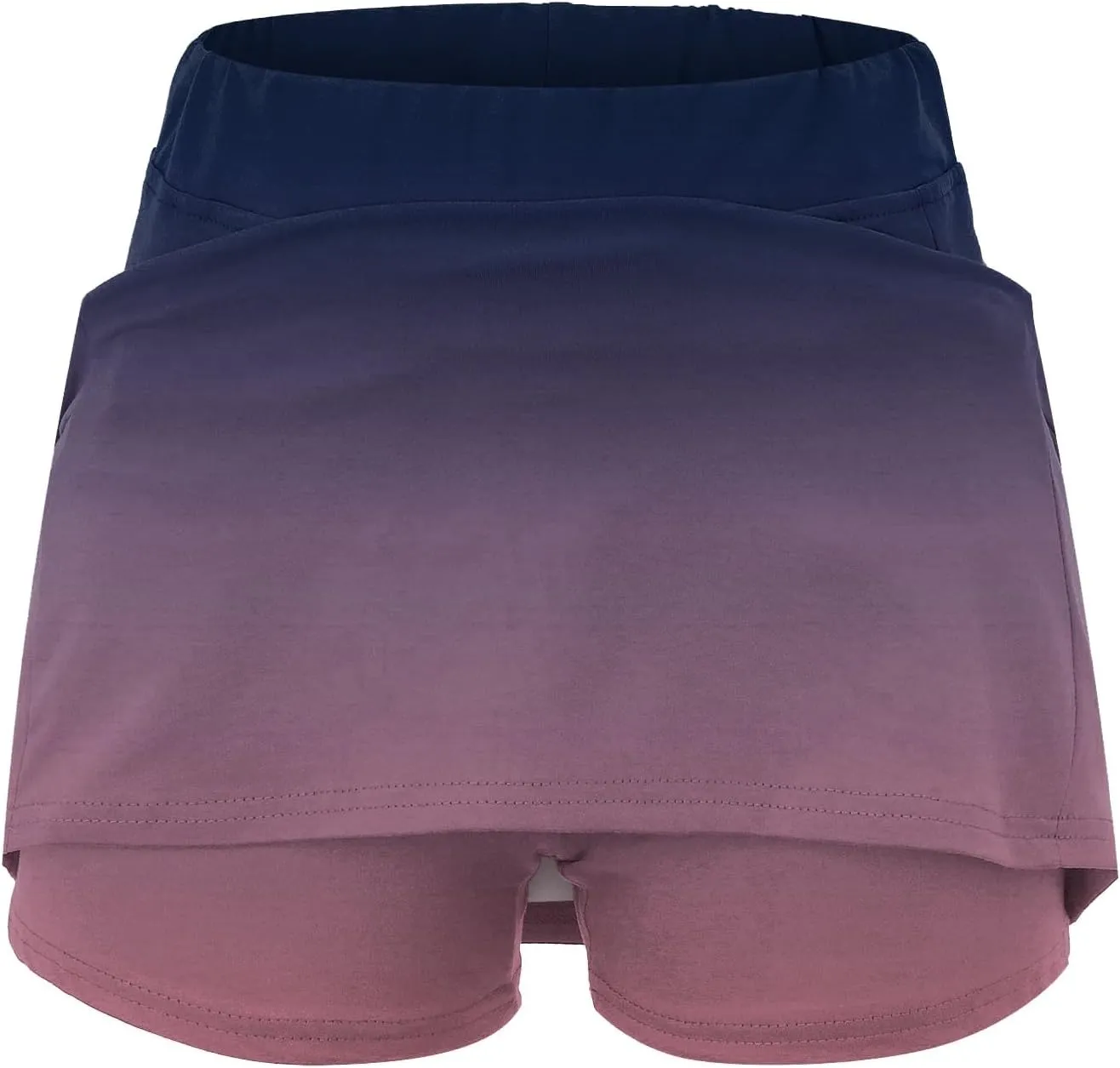 Womens Activewear Pleated Tennis Skirts Fade Pattern Printed Culottes Skinny Mid Waisted Workout Summer Fashion Skirt