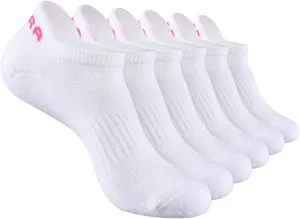 Womens Ankle Socks 6-Pairs Athletic Running Sport Socks With Cushioned Sole