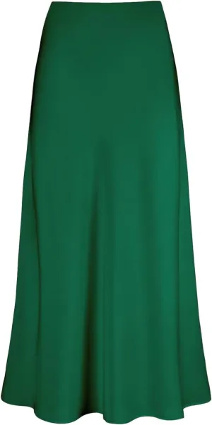 Women's Bohemian Long Skirts Flowy High Waist a Line Maxi Skirts for Women Summer Pleated Mini Skirts Boho