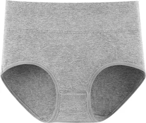 Women's Briefs Cotton Underwear High Waist Stretch Comfortable Panties Moisture-Wicking Cotton Panty Underpants